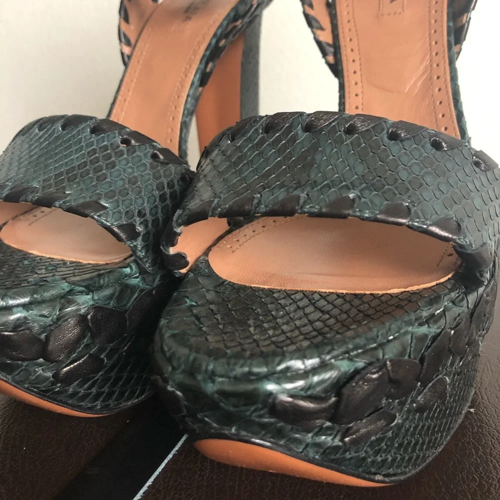 Alaia Python Platform Sandals 39 Worn Once